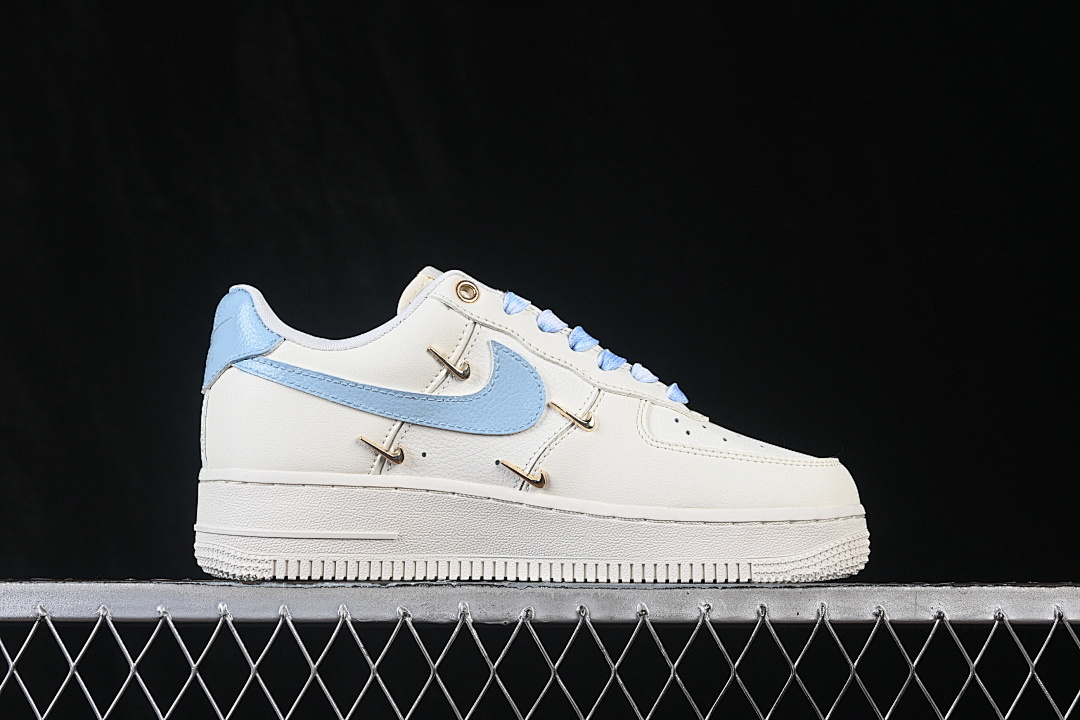 Nike [FV3654-311]-[AIR FORCE 1 07 LOW CASUAL SNEAKERS WHITE/BLUE/WHITE]-[WOMAN:36-39]-[MAN:40-45] - Image 16