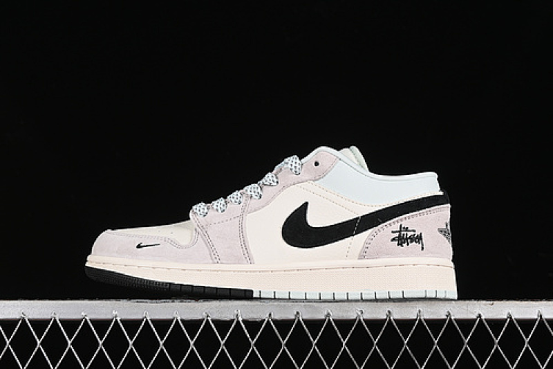Jordan AIR Jordan 1 LOW WHITE/GREY/BLACK/BLUE/PINK · LJ6688-008, photo 1