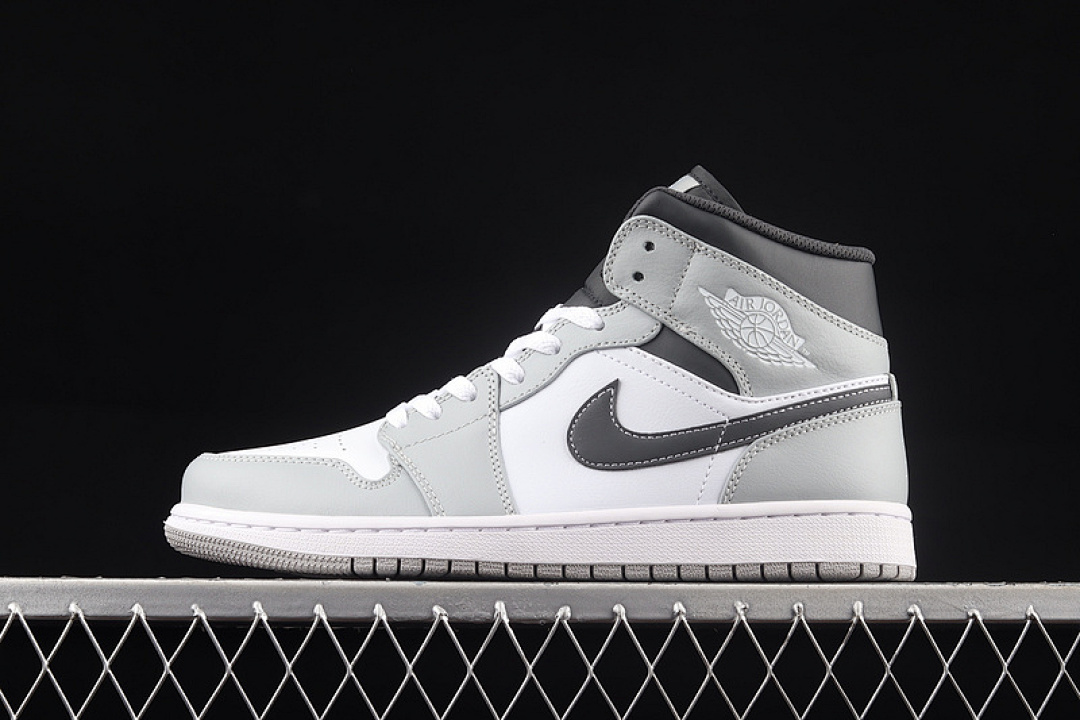 Jordan [554724-078]-[AIR JORDAN 1 MID LIGHT SMOKE GREY/WHITE/ANTHRACITE]-[MAN:40-46], photo 1