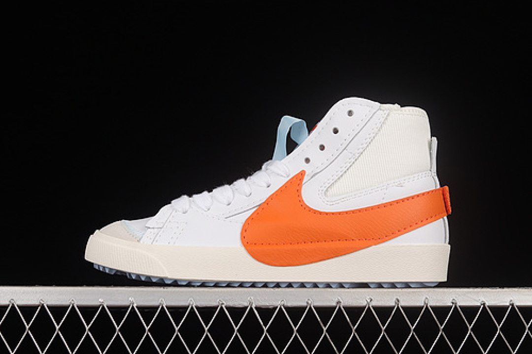 Unbranded [DD3111-101]-[BLAZER MID WHITE/ORANGE/WHITE]-[WOMAN:36-39]-[MAN:40-45], photo 1