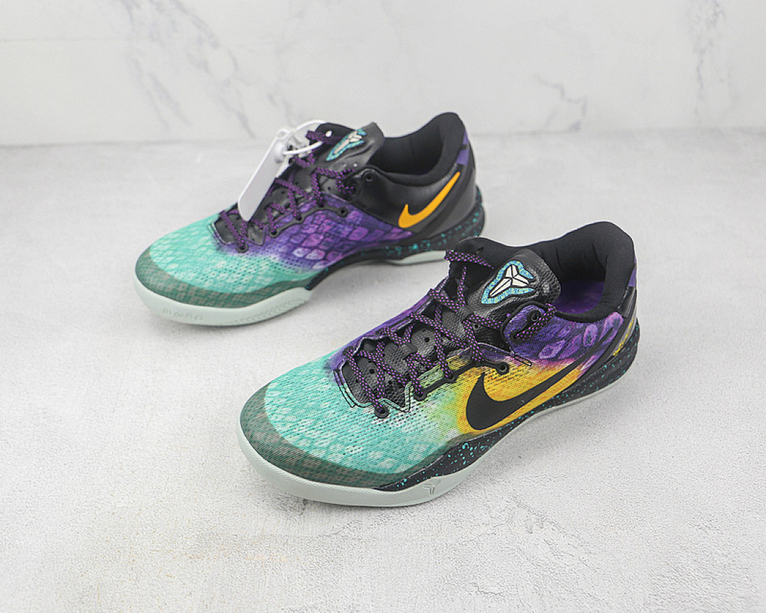 Nike [555035-302]-[KOBE 8 SYSTEM EASTER FIBERGLASS/COURT PURPLE-BACK-LASER PURPLE]-[MAN:39-46] - Image 4