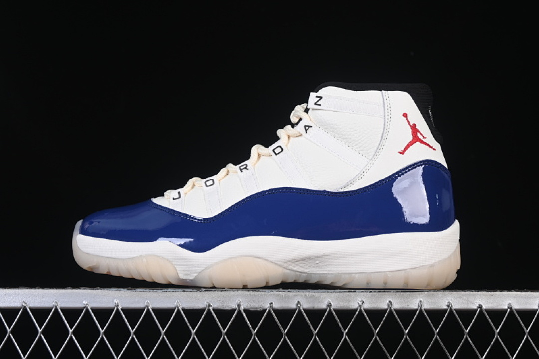 Jordan [IH0296-400]-[AIR JORDAN 11 RETRO RARE AIR WHITE/BLUE]-[WOMAN:36-39]-[MAN:40-47.5], photo 1
