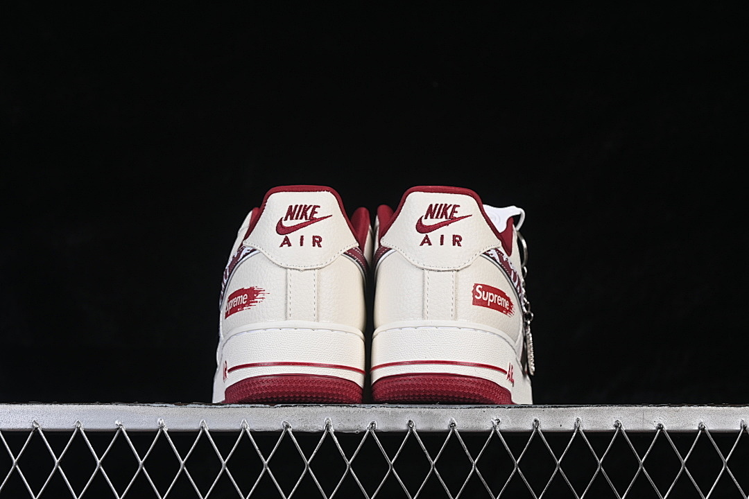 Nike [SY1388-019]-[AIR FORCE 1 07 LOW WHITE/GREY/RED]-[WOMAN:36-39]-[MAN:40-45] - Image 14