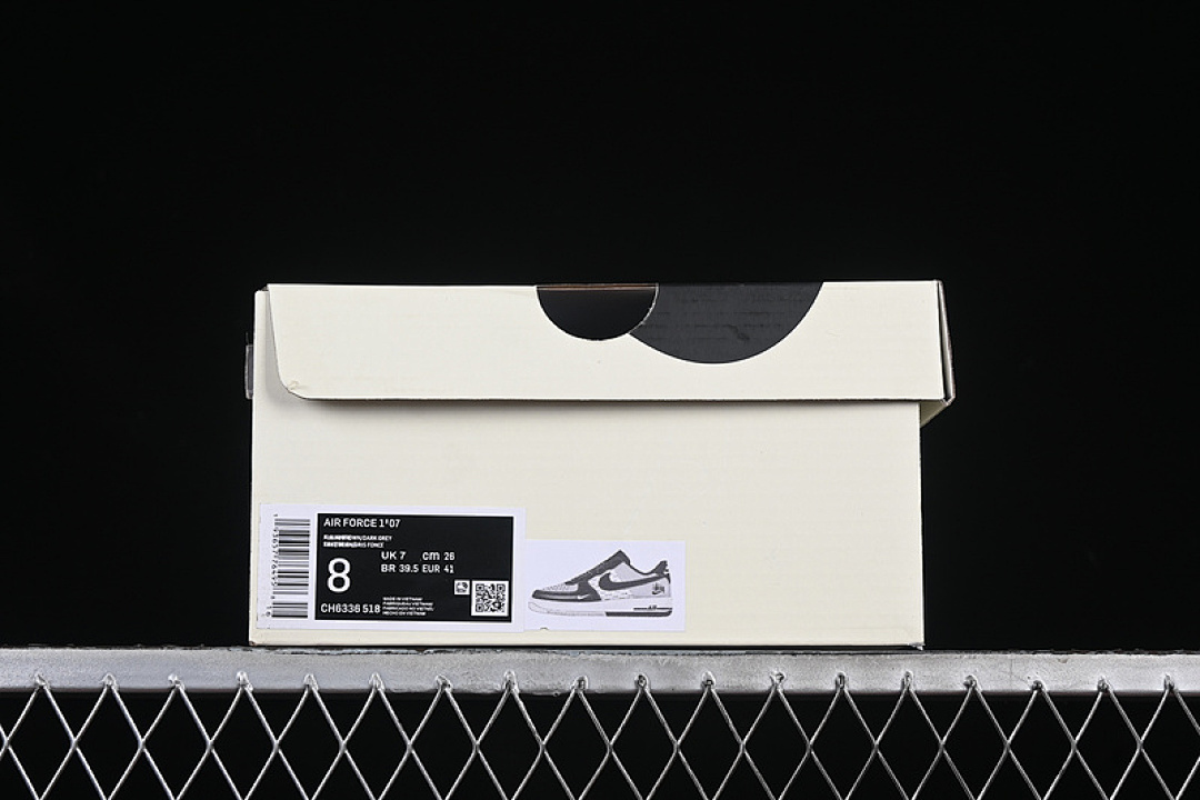 Nike [CH6336-518]-[AIR FORCE 1 07 LOW WHITE/GREY/BLACK]-[WOMAN:36-39]-[MAN:40-45] - Image 12