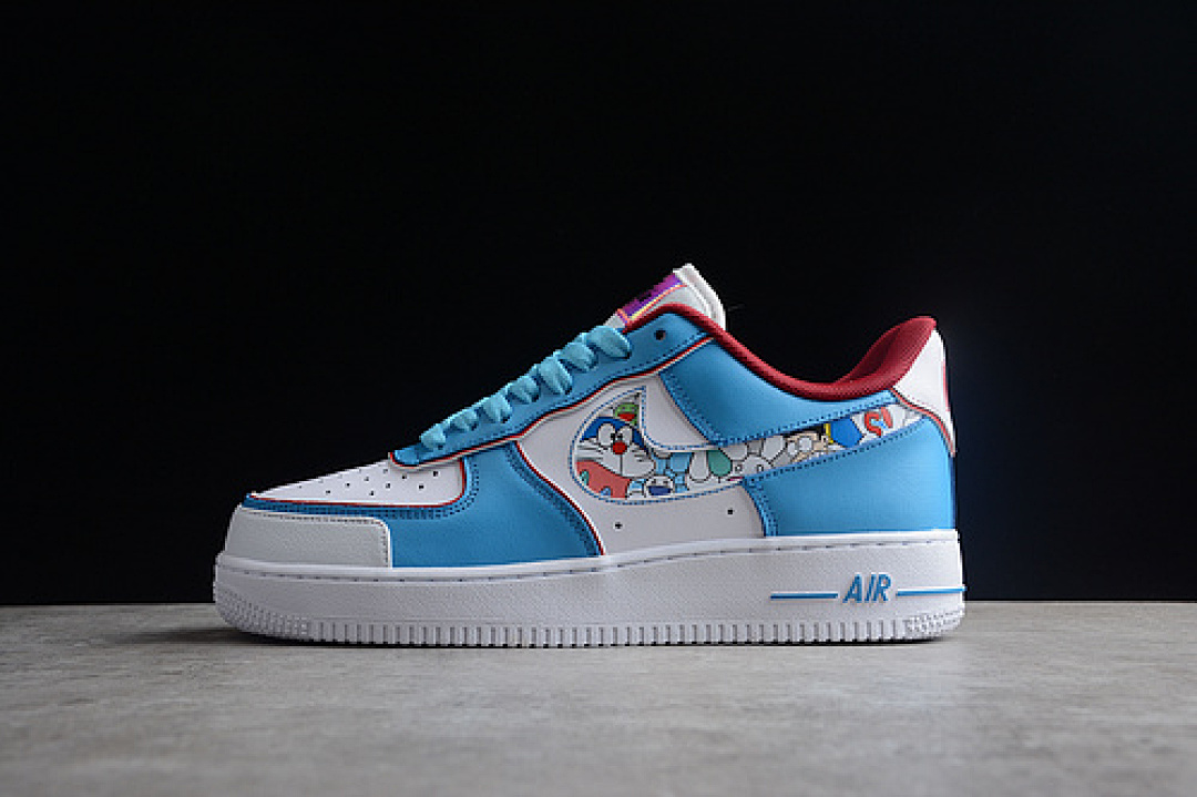 Nike [BQ8988-106]-[AIR FORCE 1 07 LOW DORAEMON BLUE/WHITE/RED]-[WOMAN:36-39]-[MAN:40-45], photo 1