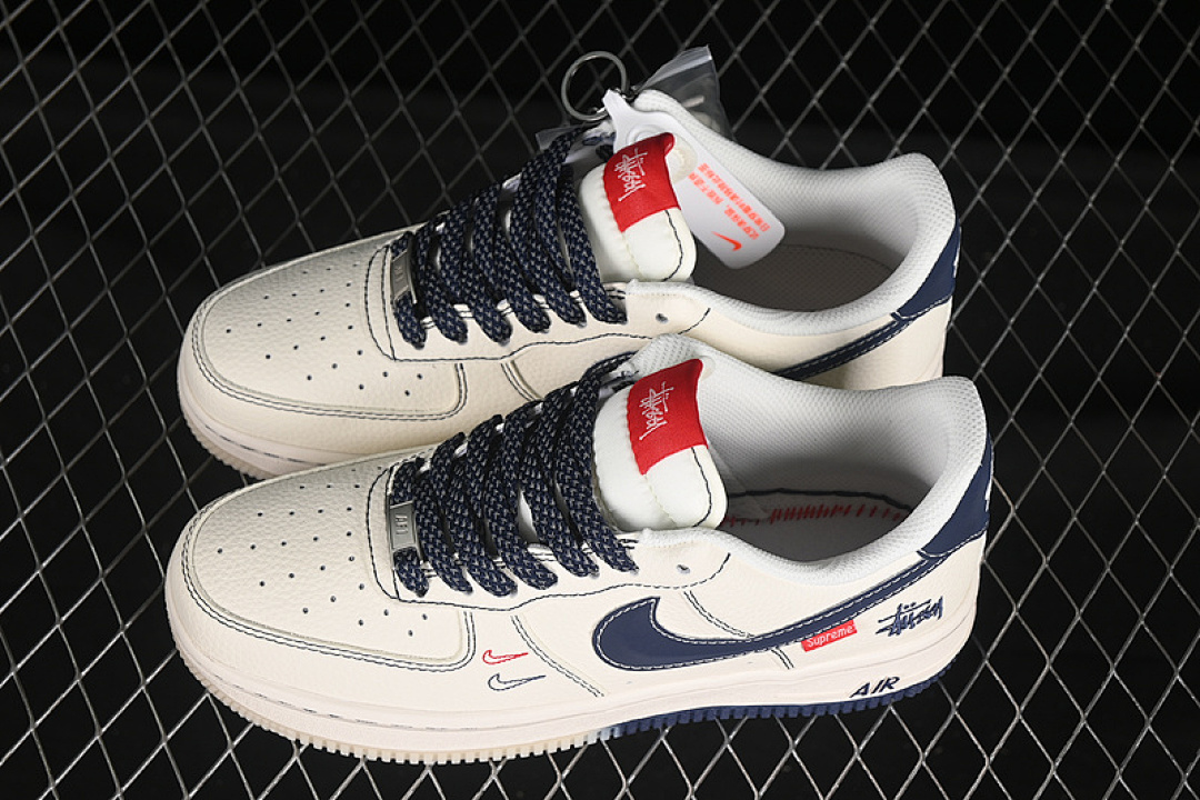 Nike [HH7518-072]-[AIR FORCE 1 07 LOW WHITE/BLUE/RED]-[WOMAN:36-39]-[MAN:40-45] - Image 11