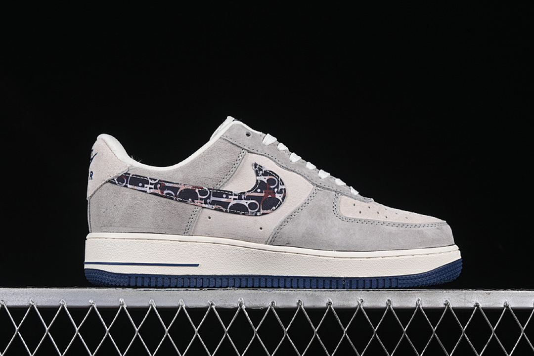 Nike [KK1988-044]-[AIR FORCE 1 07 LOW WHITE/GREY/BLUE]-[WOMAN:36-39]-[MAN:40-45] - Image 16