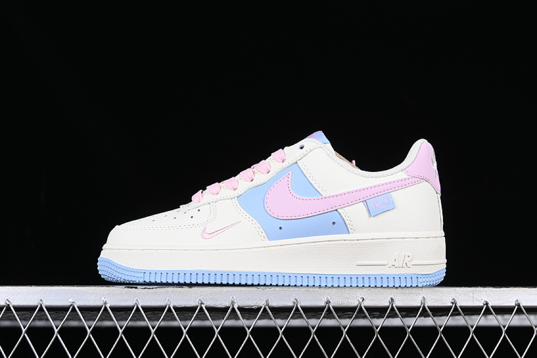 Nike [DB3301-222]-[AIR FORCE 1 07 LOW PINK/BLUE/WHITE]-[WOMAN:36-39]-[MAN:40-45], photo 1
