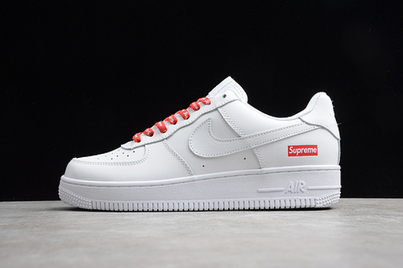 Nike Nike AIR FORCE 1 LOW SUPREME WHITE/RED · CU9225-100, photo 1