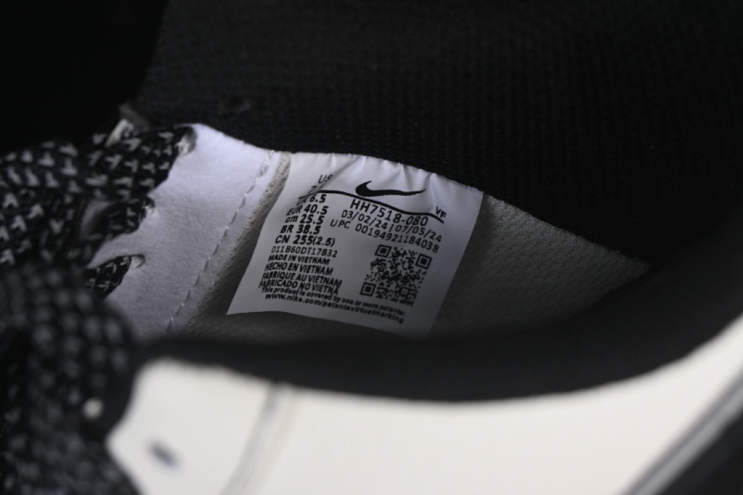 Nike [HH7518-080]-[AIR FORCE 1 07 LOW CASUAL BASKETBALL SHOES BLACK/WHITE]-[WOMAN:36-39]-[MAN:40-45] - Image 5
