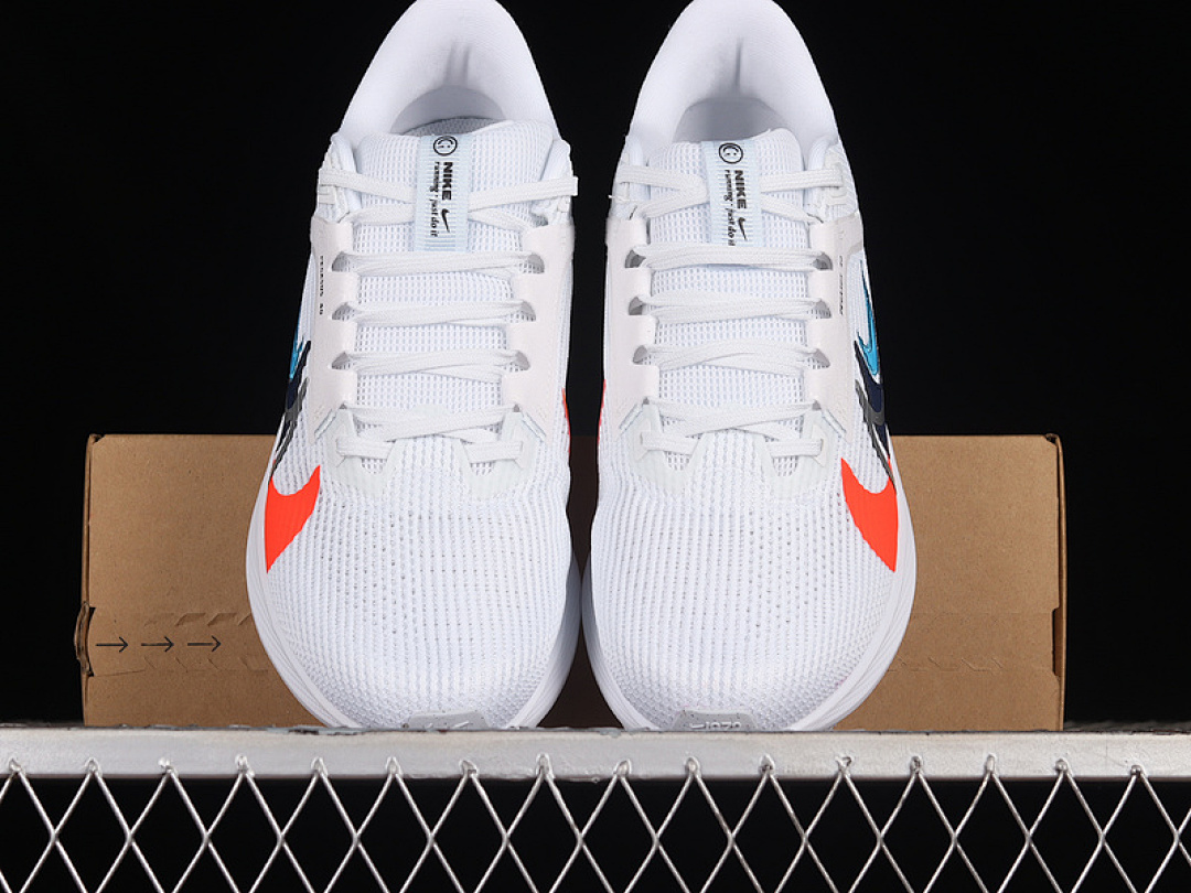 Nike [FB7179-100]-[AIR ZOOM PEGASUS 40 WHITE/BLUE/ORANGE]-[WOMAN:36-39]-[MAN:40-46] - Image 4
