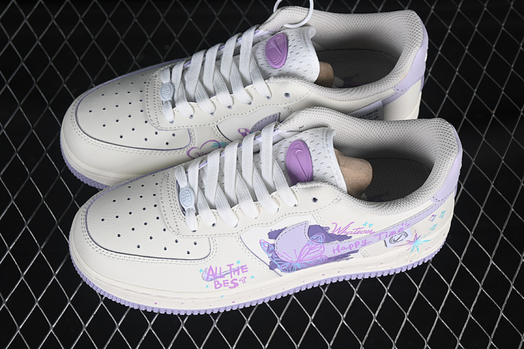 Nike [FB1839-213]-[AIR FORCE 1 07 LOW PURPLE BUTTERFLY WHITE/PURPLE]-[WOMAN:36-42] - Image 11