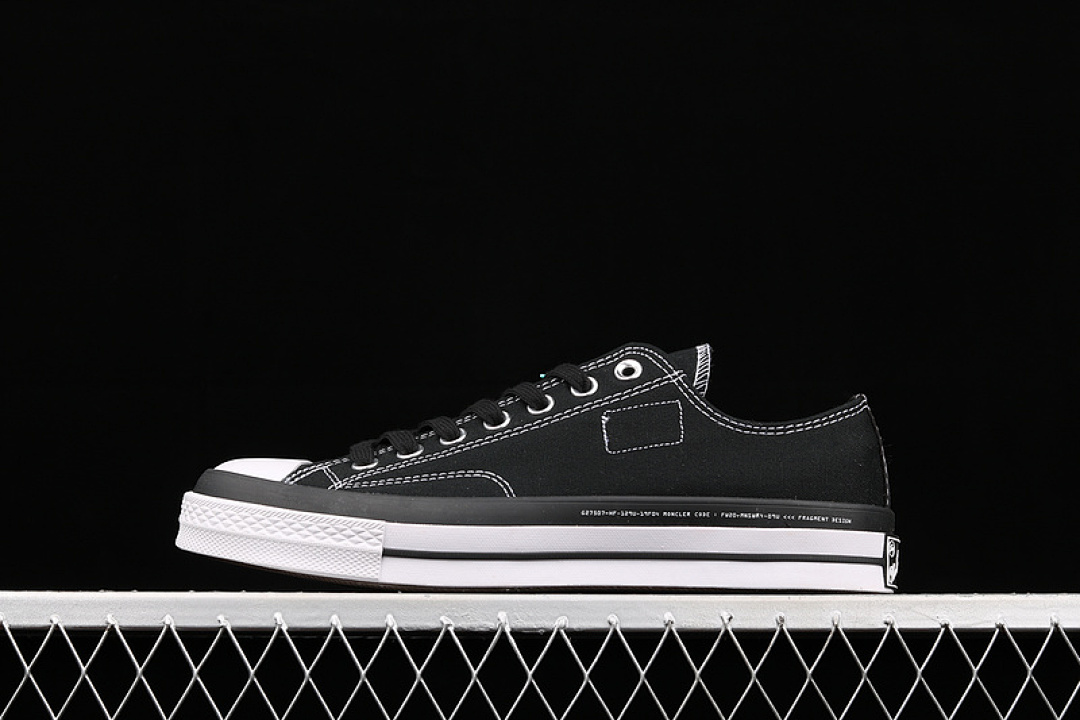 Converse [169070C]-[FRAGMENT DESIGN X MONCLER CHUCK TAYLOR ALL-STAR 70S LOW WHITE/BLACK], photo 1