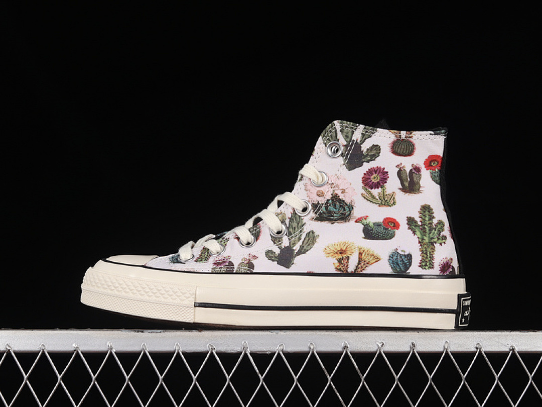 Converse [A00653C]-[CHUCK TAYLOR ALL-STAR 70S HIGH SUCCULENTS WHITE/GREEN/EGRET]-[UNISEX:35.5-44], photo 1