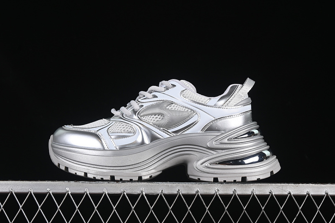 Unbranded [2607]-[GG-CC CHUNKY LOW GREY/SILVER]-[WOMAN:35-40], photo 1