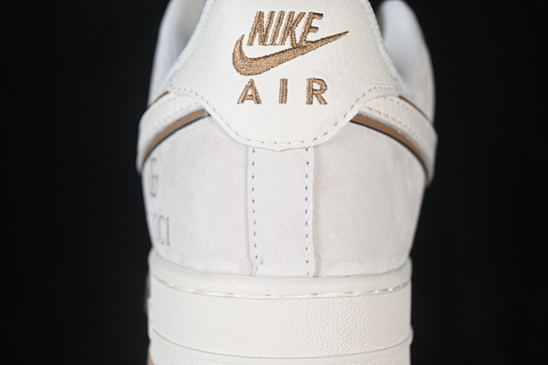 Nike [MM3399-807]-[AIR FORCE 1 07 LOW CASUAL SNEAKERS WHITE/BROWN/WHITE]-[WOMAN:36-39]-[MAN:40-45] - Image 7