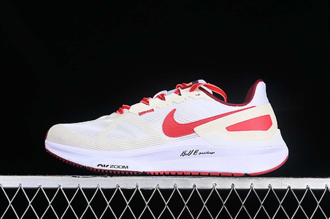 Unbranded [FJ0332-100]-[AIR ZOOM STRUCTURE 25 PREMIUM WHITE/COCONUT MILK/SIREN RED/UNIVERSITY (RED]), photo 1