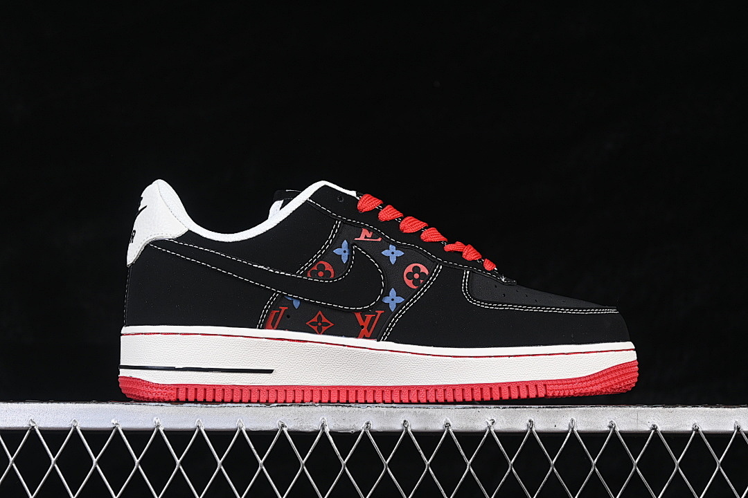 Nike [FN4932-002]-[AIR FORCE 1 07 LOW CASUAL SNEAKERS BLACK/RED/WHITE]-[WOMAN:36-39]-[MAN:40-45] - Image 15