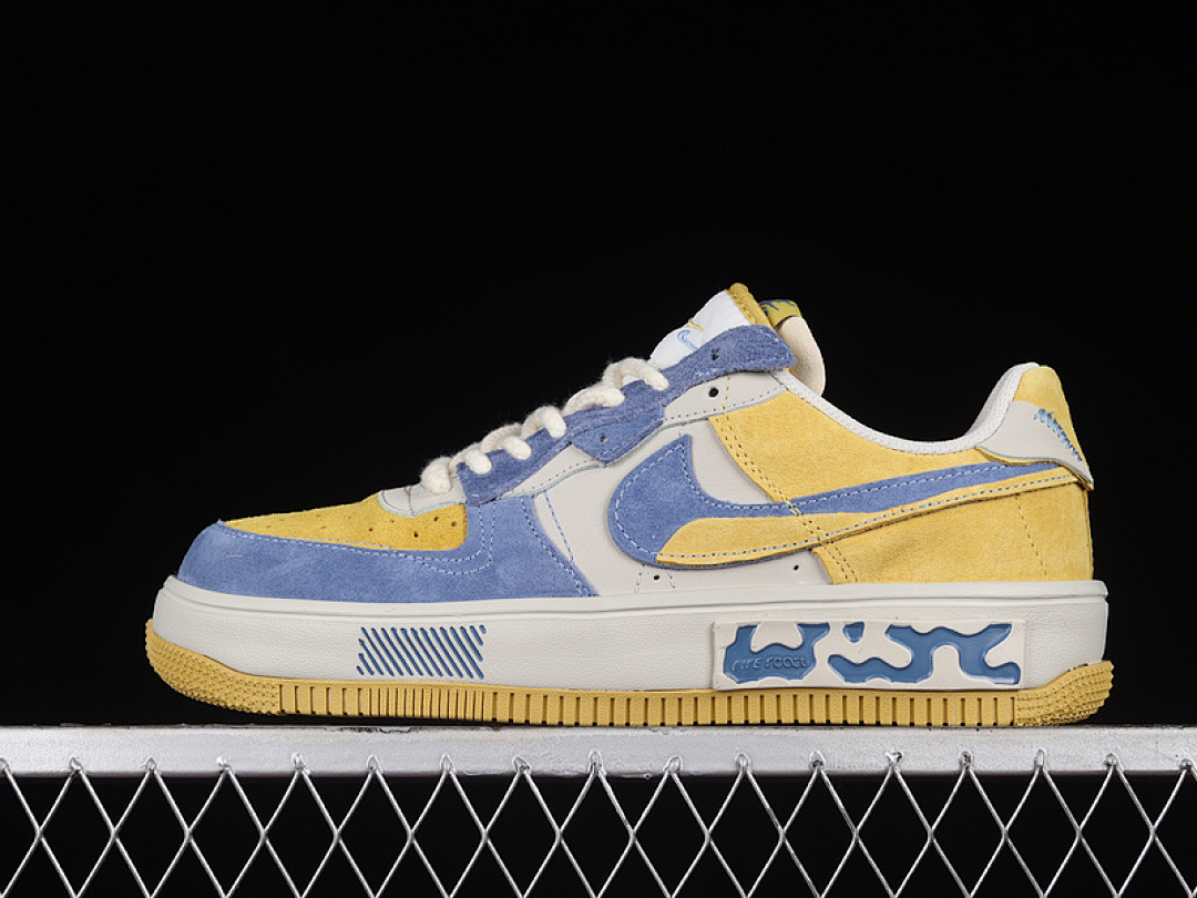 Nike [CW6688-807]-[AIR FORCE 1 FONTANKA BEACH BLUE/YELLOW/BEIGE]-[WOMAN:36-39]-[MAN:40-45], photo 1