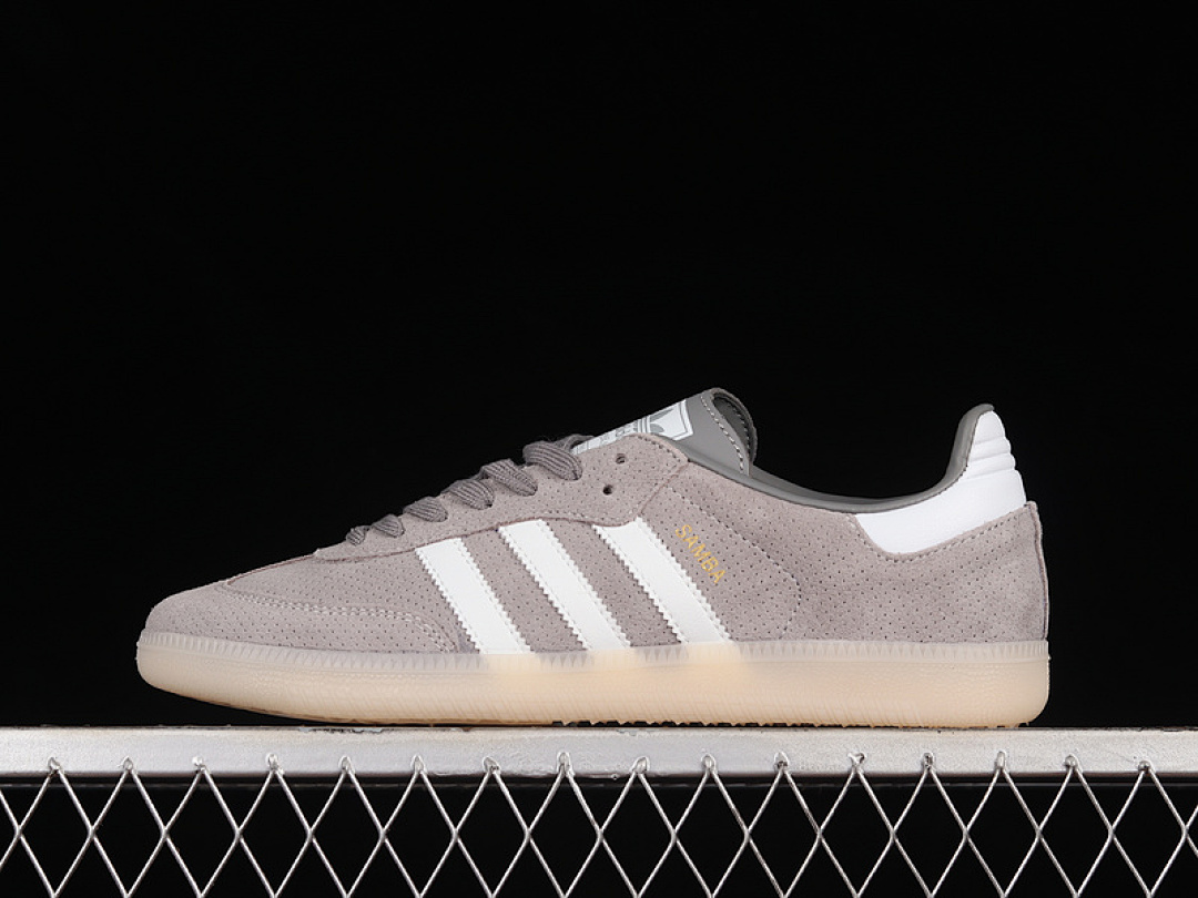 Adidas [HP7905]-[SAMBA OG SHOES GREY THREE/CORE WHITE/BLISS ORANGE]-[WOMAN:36-39]-[MAN:40-44], photo 1