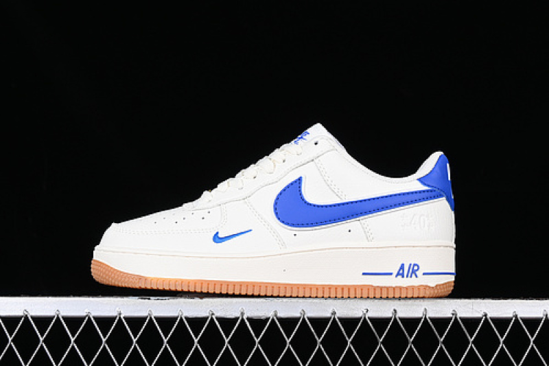 Nike Nike AIR FORCE 1 07 LOW WHITE/BLUE/BROWN · WA0531-302, photo 1