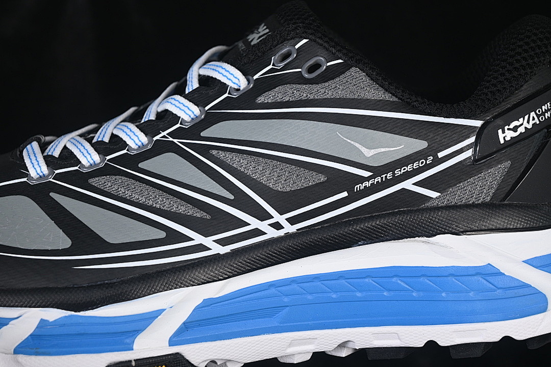 Hoka [1126851-BWHT]-[HOKA ONE RUNNING SHOES BLACK/WHITE/BLUE]-[WOMAN:36-39]-[MAN:40-46] - Image 8