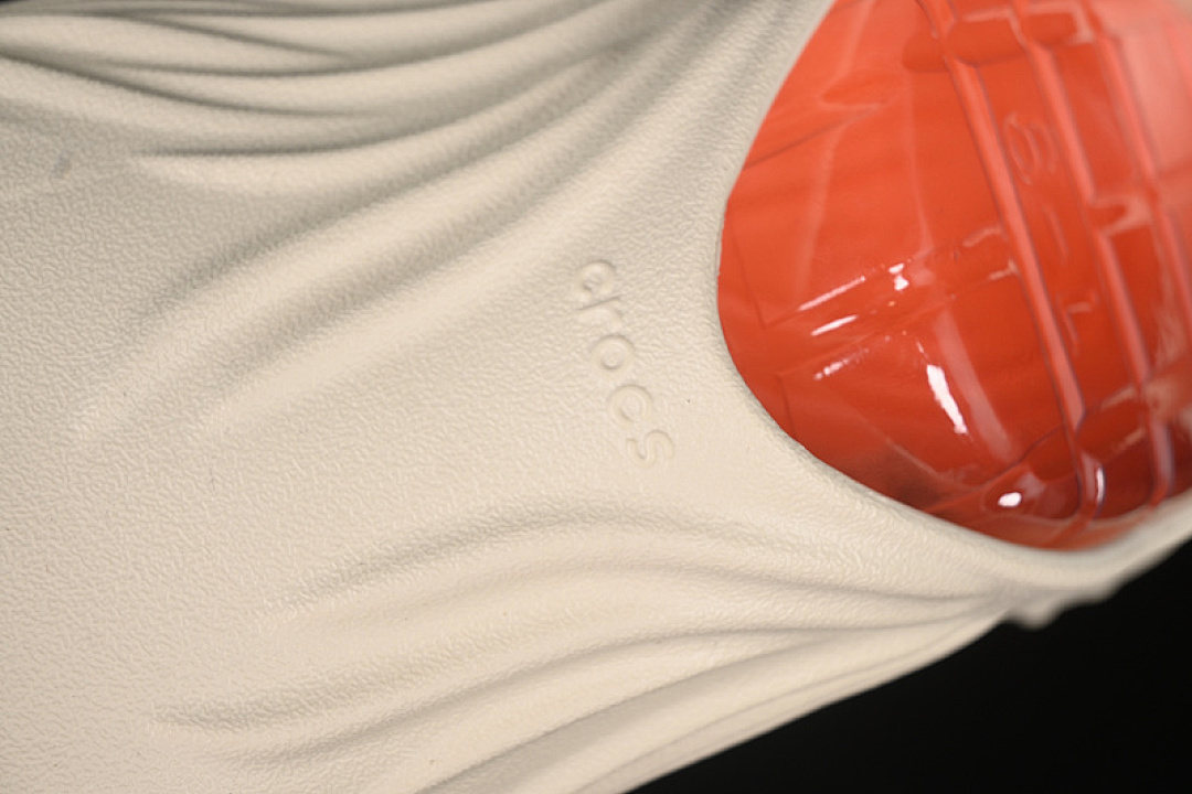 Crocs [CROCS EVA CLASSIC SIMPLE CASUAL BEACH HOLE SLIPPERS SANDALS WHITE/ORANGE]-[WMAN:39-46] - Image 5
