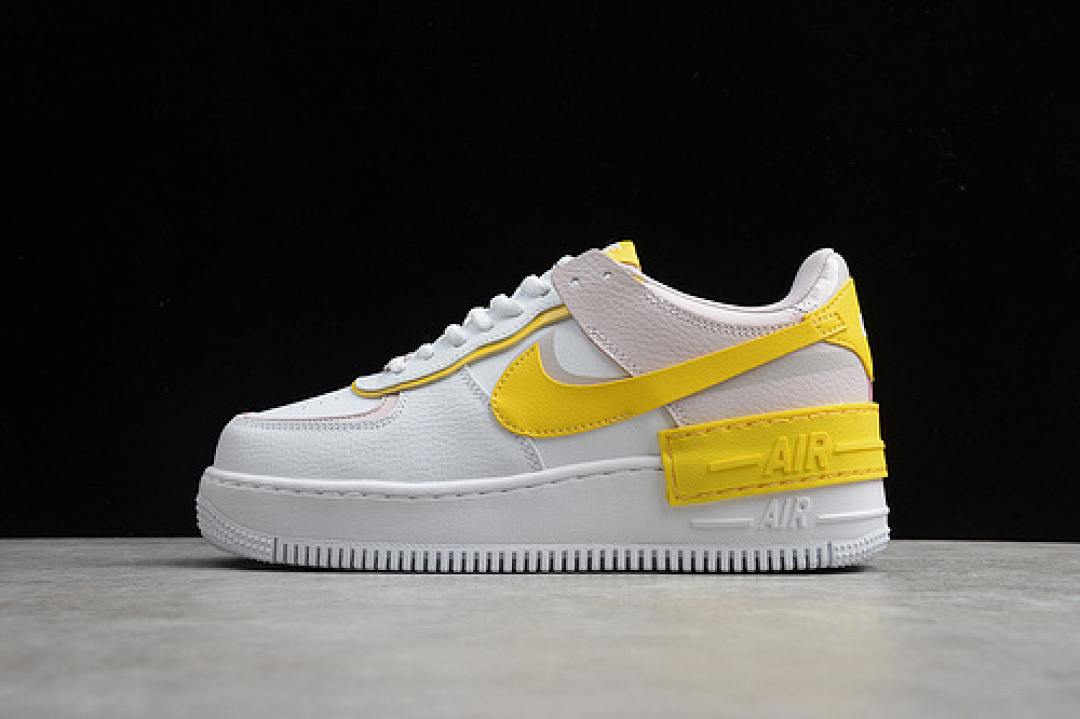 Nike [CJ1641-102]-[AIR FORCE 1 SHADOW SUNSHINE WHITE/SPEED YELLOW-BARELY ROSE]-[WOMAN:35-40], photo 1