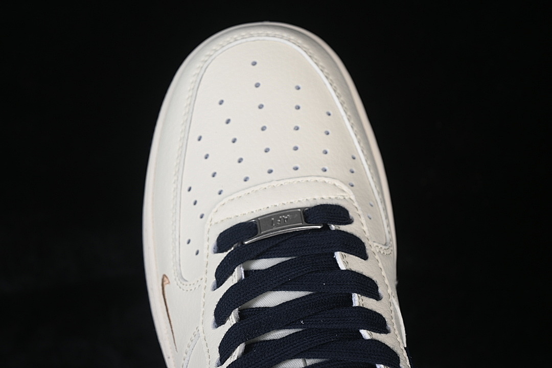Nike [XX3168-225]-[AIR FORCE 1 07 LOW CASUAL SNEAKERS WHITE/NAVY BLUE]-[WOMAN:36-39]-[MAN:40-45] - Image 10