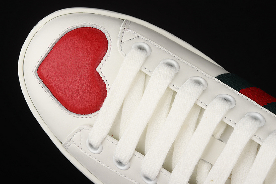 Gucci [GU*CCI ACE EMBROIDERED LOW-TOP SNEAKERS WHITE/RED/NAVY BLUE]-[WOMAN:35-39]-[MAN:40-44] - Image 10