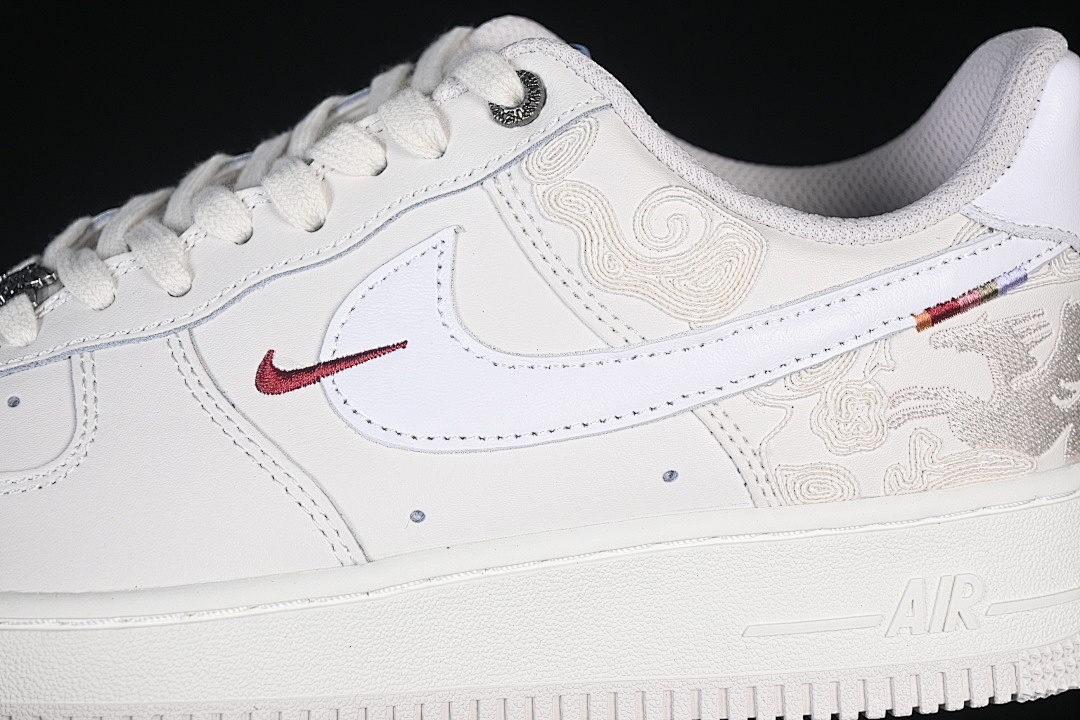 Nike [IQ1119-011]-[AIR FORCE 1 07 LOW CASUAL SNEAKERS WHITE/PURE WHITE]-[WOMAN:36-39]-[MAN:40-47.5] - Image 7