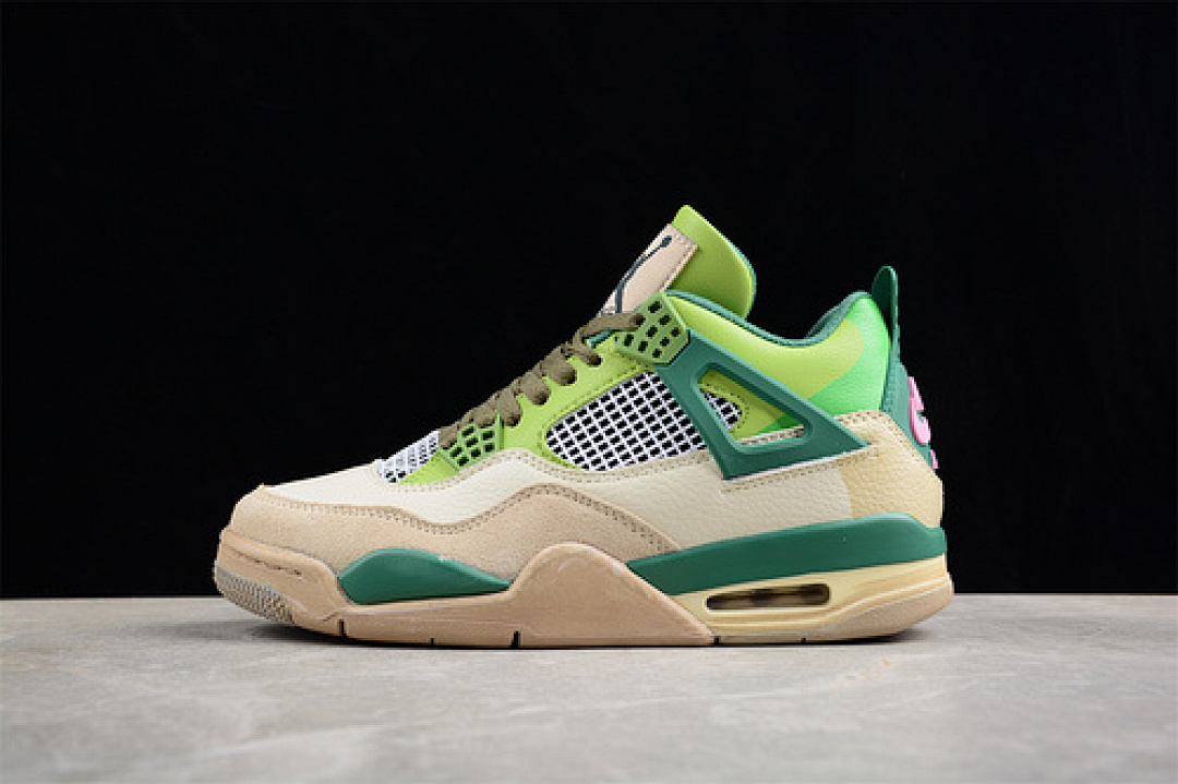 Jordan [AJ4-KNCW 02]-[AIR JORDAN 4 RETRO WHITE/GREY/BROWN/GREEN]-[WOMAN:36-39]-[MAN:40-46], photo 1