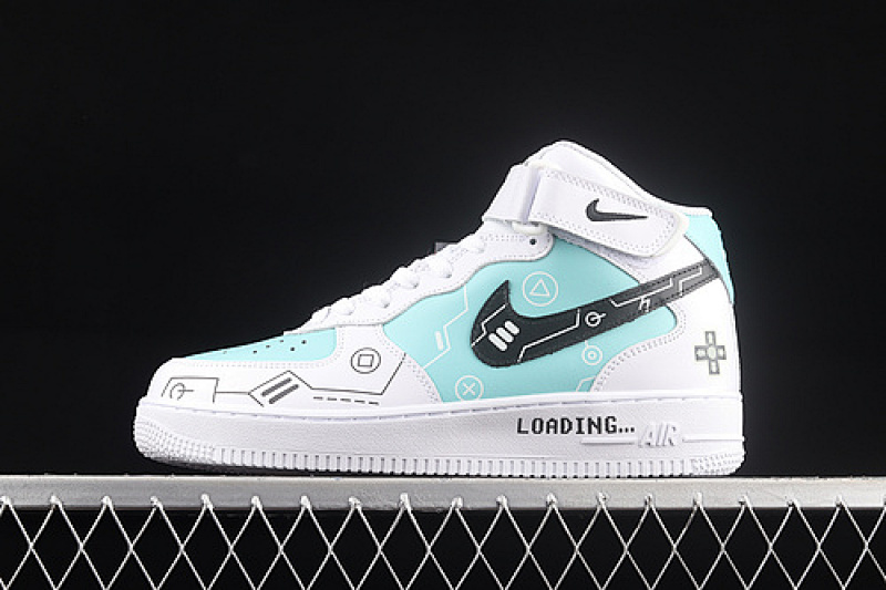 Nike Nike AIR FORCE 1 07 MID PS5 WHITE/BLACK/GREEN · CW2288-116, photo 1