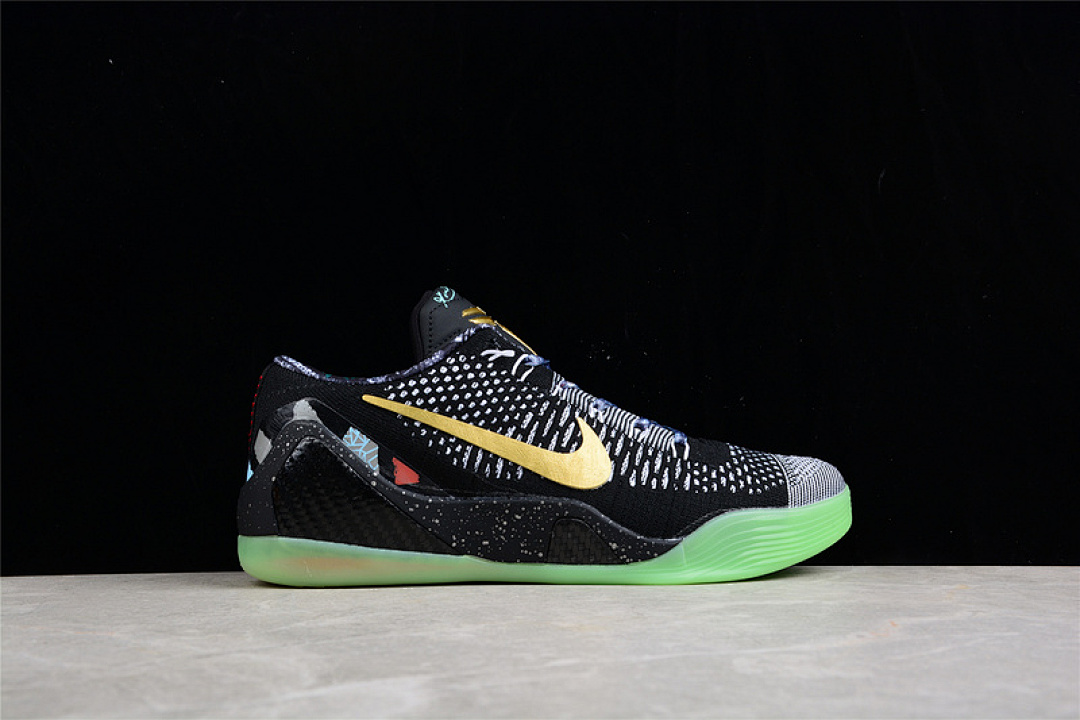Nike [630847-002]-[KOBE 9 ELITE ALL STAR GUMBO LEAGUE MAESTRO BLACK/METALLIC GOLD-WHITE]-[MAN:40-46] - Image 18