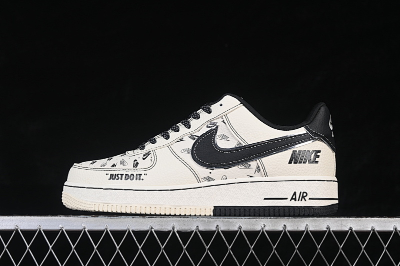 Nike Nike AIR FORCE 1 07 LOW CASUAL SNEAKERS BEIGE/WHITE/BLACK · DF0188-109, photo 1