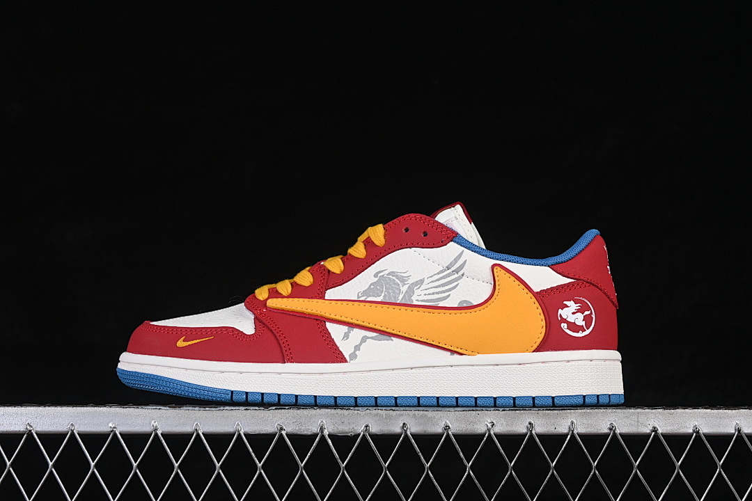Jordan [DS2688-116]-[AIR JORDAN 1 LOW OG SP WHITE/RED/YELLOW]-[WOMAN:36-39]-[MAN:40-45] - Image 2
