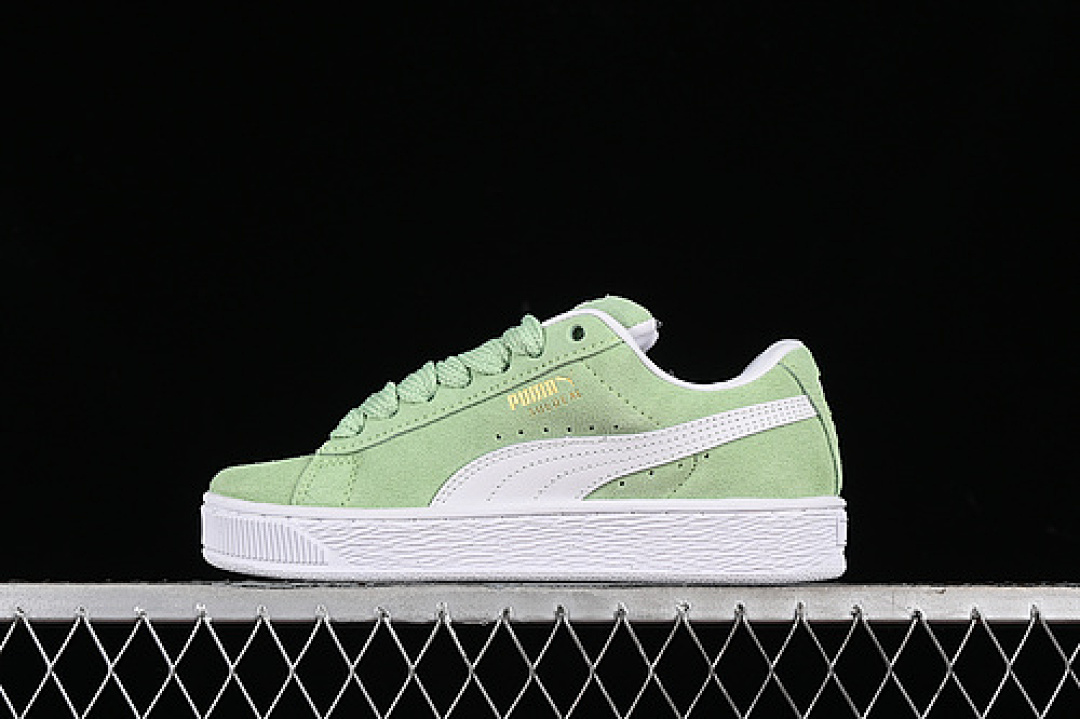 Puma [395205-07]-[PUMA SUEDE XL SKATE PURE GREEN/WHITE]-[WOMAN:35.5-41], photo 1