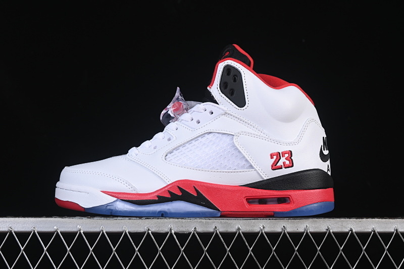Jordan Jordan 5 RETRO WHITE/FIRE RED/BLACK · HQ7978-101, photo 1
