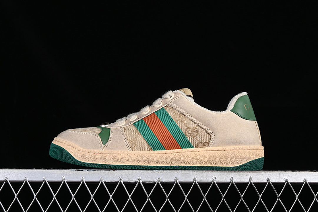 Gucci [9Y9209443]-[GU*CCI DISTRESSED SCREENER SNEAKER BROEN/GREY/GREEN]-[WOMAN:35-40] - Image 2