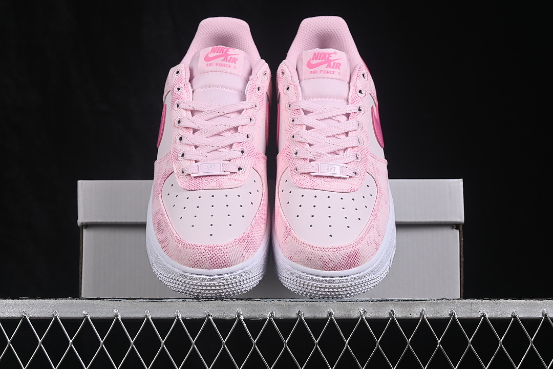 Nike [IR1974-663]-[AIR FORCE 1 07 LOW CASUAL SNEAKERS LIGHT PINK/PINK]-[WOMAN:36-39]-[MAN:40-41] - Image 12