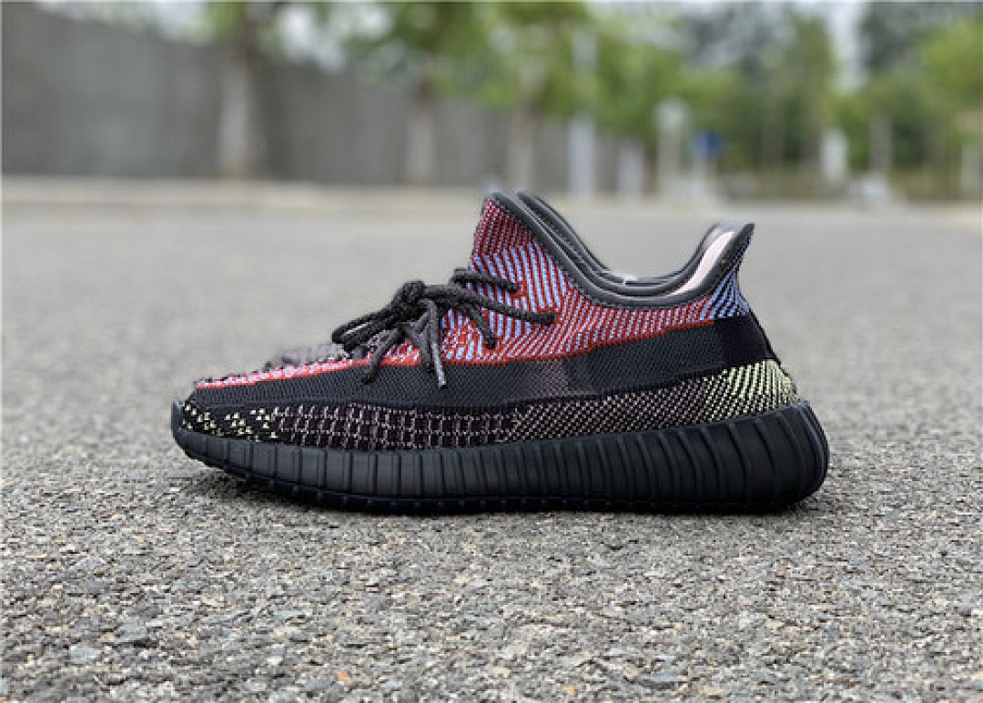 Adidas [FX4145]-[HUPU YEEZY BOOST 350 V2 YECHEIL REFLECTIVE CORE BLACK/PINK]-[UNISEX:36-46], photo 1