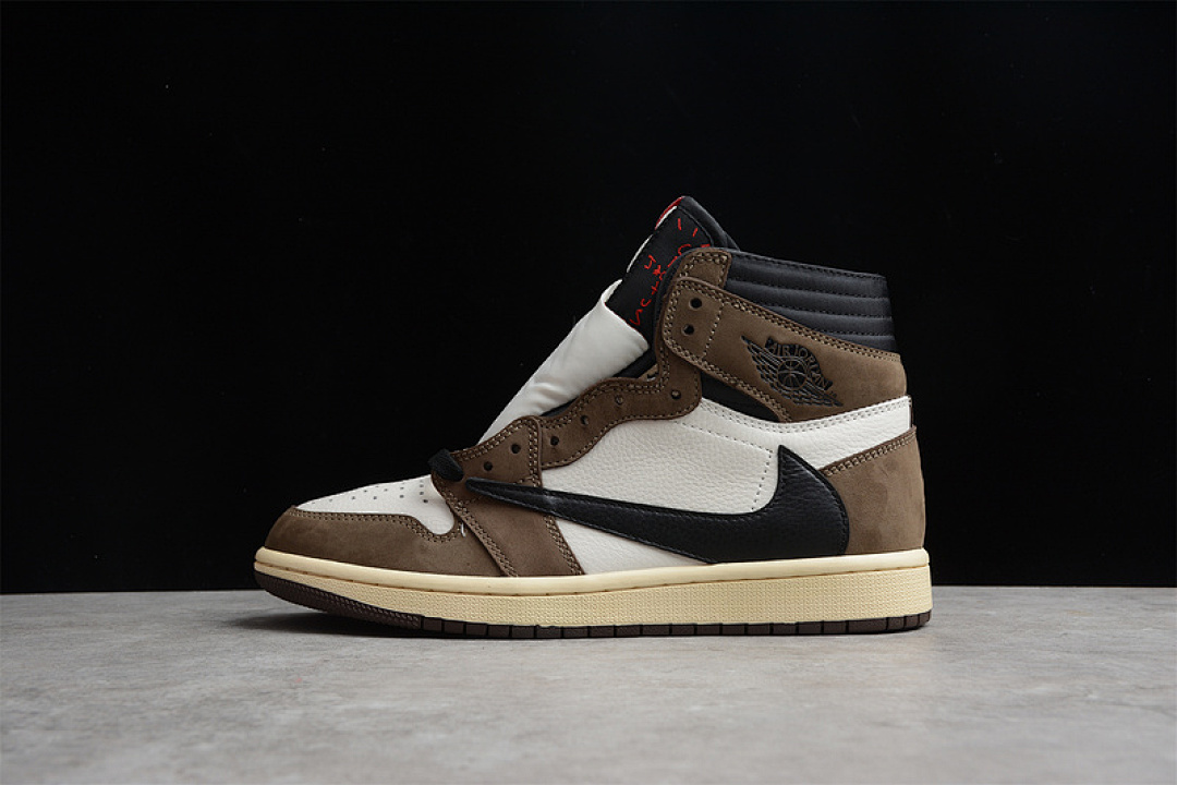 Jordan [CD4487-100]-[TRAVIS SCOTT X AIR JORDAN 1 RETRO HIGH OG MOCHA SAIL/DARK MOCHA-UNIVERSITY], photo 1