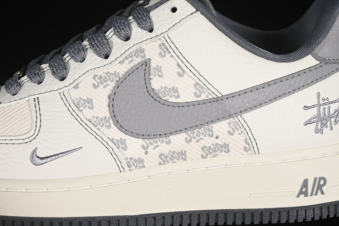 Nike [BZ6808-101]-[AIR FORCE 1 07 LOW WHITE/GREY]-[WOMAN:36-39]-[MAN:40-45] - Image 8