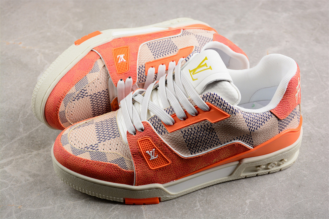 Louis Vuitton [ LOUIS VUITTON TRAINER WHITE/GREY/BROWN/ORANGE]-[MAN:38-45] - Image 10
