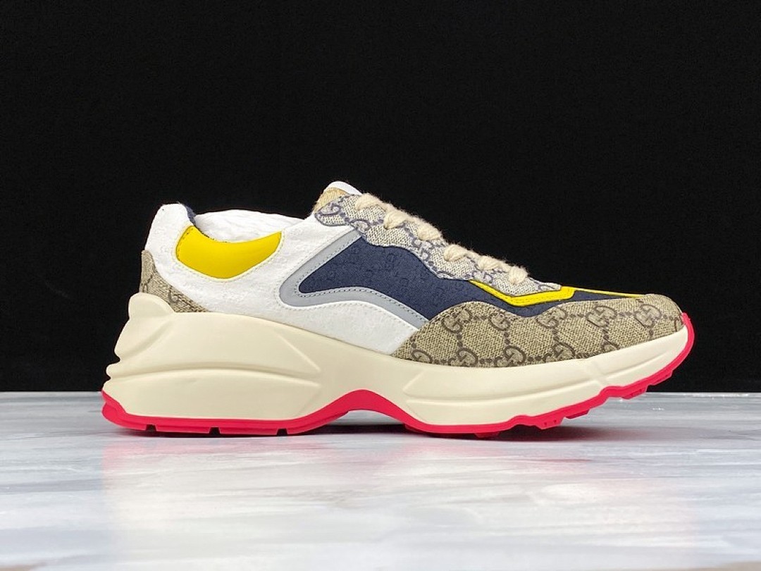 On Running [PLUS GU*CCI RHYTON SHOES WHITE/MULTI-COLOR]-[WOMAN:34-40]-[MAN:39-46] - Image 19