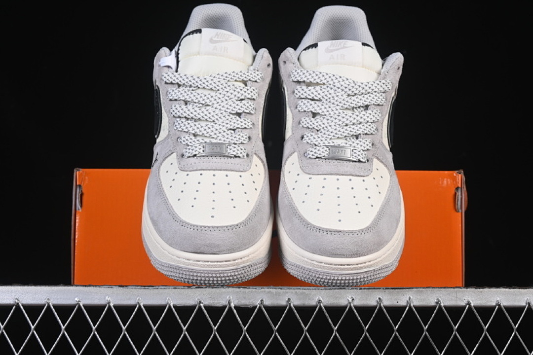 Nike [MZ9588-810]-[AIR FORCE 1 07 LOW LV WHITE/GREY/BLACK]-[WOMAN:36-39]-[MAN:40-45] - Image 13