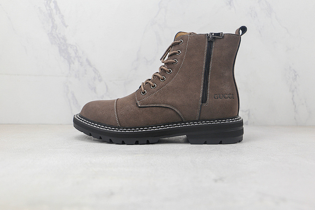 Gucci Gucci [ HIGH MARTIN BOOTS BROWN/BROWN/BLACK]-[WOMAN:35-39]-[MAN:40-44], photo 1