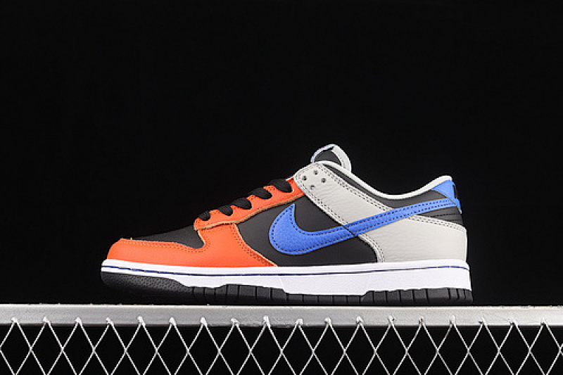 Nike NBA X DUNK LOW EMB 75TH ANNIVERSARY KNICKS BLACK BLUE ORANGE · DD3363-002, photo 1