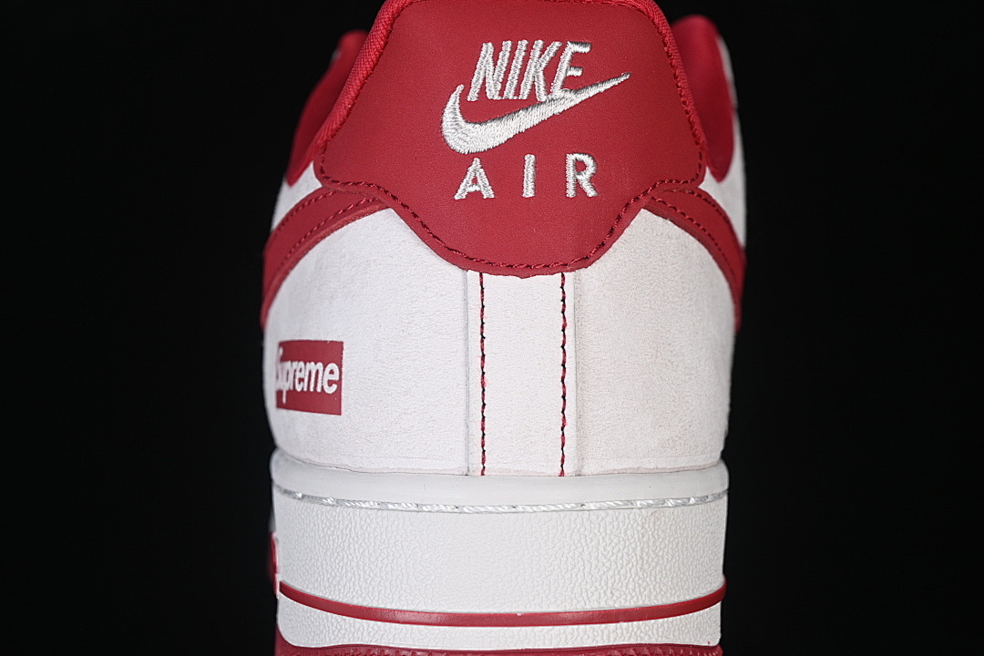 Nike [JP2026-133]-[AIR FORCE 1 07 LOW CASUAL SNEAKERS BEIGE/WHITE/RED]-[WOMAN:36-39]-[MAN:40-45] - Image 7