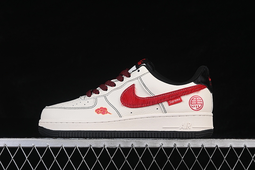 Nike [QW5288-126]-[AIR FORCE 1 07 LOW WHITE/RED]-[WOMAN:36-39]-[MAN:40-45] - Image 2
